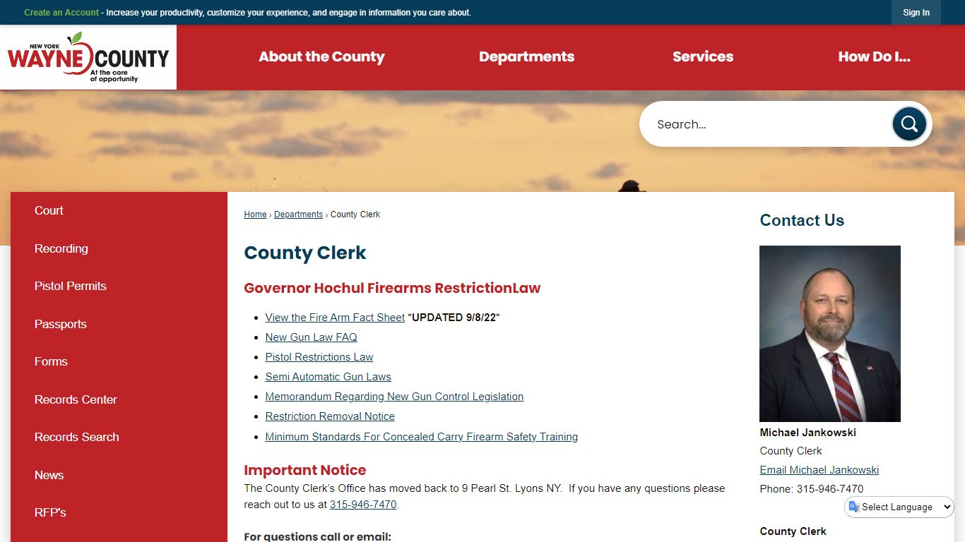 County Clerk | Wayne County, NY